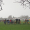 Hail storm!  Shortly after this the game was called off.  Fitzherbert Park, Palmerston North