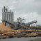 Kinleith Pulp and Paper Log yard and chip piles