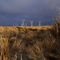 Power Sunset storm, Desert Road, Central North Island, New Zealand