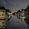Las Olas canal at night