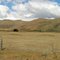 Mountains near Burkes Pass and Lake Tekapo panorama