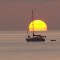 Sailboat at anchor off Grassy Key, Florida
