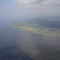 Lake Okeechobee shoreline from the air