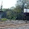 Trackside shot of old depot at Covington