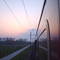 Zonsopgang in Trein
