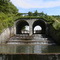 View of the dam from below - Bloomington Dog Park
