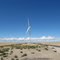 Wind turbine in the desert