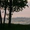 Chicago skyline from Indiana Dunes at dusk