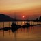 Sunset, Hoonah Harbor.  Smoke from forest fires in Canada, drifting westward, created this unique sunset.