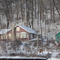 Home in Hardin, Illinois in a blanket of snow, as seen from M/V Bob Stith, 28JAN09.