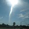 Sun glare near Plymouth