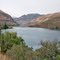 De Snake River enkele km's Noord van de Brownlee dam kijkend Noord