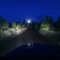 full moon coming back from favorite fishing hole