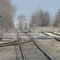 Railroad tracks wrinkled with age!