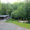 Log Home and Pond