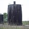 Old wooden oil tank