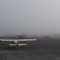 Foggy Grant Aviation Ramp, Bethel Airport