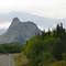 Lions Head (Glacier Point) seen from the Glenn Highway in Alaska