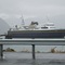 State Ferry MV Aurora docking in Whittier - in the rain
