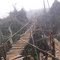 Jungle Split Log Walkways  between various Sites, make it easy to go from Area to area around Oil Search Camp sites, along Mountain Ridges in Southern Highlands in PNG
