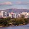 Porto Alegre vista da Ponte do Rio Jacuí