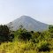 Mt ULAWUN, The FATHER Volcano Peak , 2335m high, viewed from SULE runway strip in Expectation Strait in WNBP, PNG, on 25-10-2000