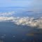 View of eastern Hawaiian Islands from plane