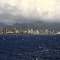 Oahu, HAWAII - Honolulu business & residential homes viewed from off Honolulu Harbor