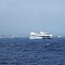 Oahu, HAWAII - Cruise Ship in rough waters off Honolulu Harbor
