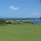 Hulopoe Bay and Sweetheart Rock from golf course