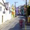 colorida ladeira de Olinda市のカラフルな町並み
