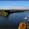 Wdzydze panorama z wieży