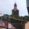 widok na XIII w. kościół w Moryniu
