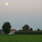 Nowe Potulice Felder in der Abenddämmerung
