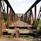 Osetno - inoperative historic bridge. Imagine, train rode this way. *YS*