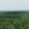 Spyczyna Góra, panorama z punktu widokowego na jeziora Żerdno i Drawsko (prawie 360°), Drawski Park Krajobrazowy