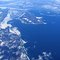 Lake Huron / Lake Michigan with ice and snow (seen from the plane)