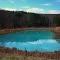 Abandon mine drainage site...blue water