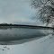 Frosted river