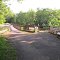 Converted railroad bridge across the Casselman River at Harnedsville, PA.  Great Allegheny Passage Trail.