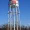 Water tower near Macomb in the Comstock ex-car plant site