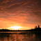 sunset over Susan Bay, Pelican Lake, Orr, Minnesota