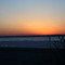 sunset at bristol town beach