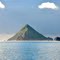 Pyramidal island  called Udonejima near Niijima