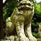 新島村若郷 宮造神社の狛犬（吽）