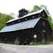 Lg. old darkwood Barn