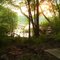 campground at sunset