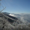 black mountain range in january
