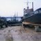 Launches on the beach of Tym-river. Катера на берегу реки Тымь