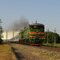 Diesel locomotive 2TE10M-2945 with train Volgograd - Rostov